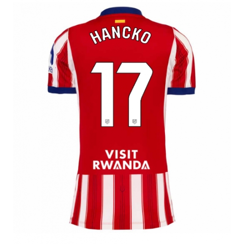 Atletico Madrid David Hancko #17 Maglia Gara Casa Repliche 2026-27 Donna Maniche Corte Atletico Madrid David Hancko #17 Maglia Gara Casa Repliche 2026-27 Donna Maniche Corte